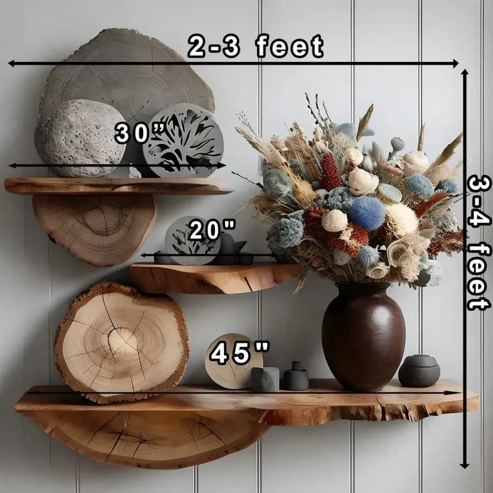 Solid wood wall shelf - Image 2