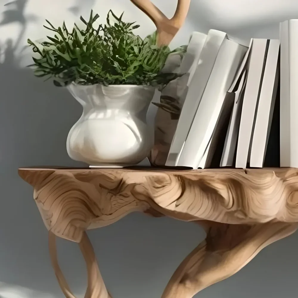 Wall-mounted floating bookshelf, home decoration - Image 5