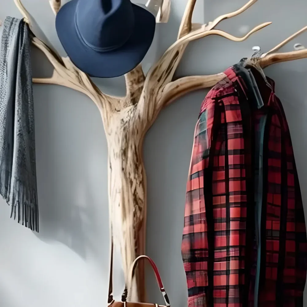 Hanging tree made of solid wood, decorative tree - Image 3