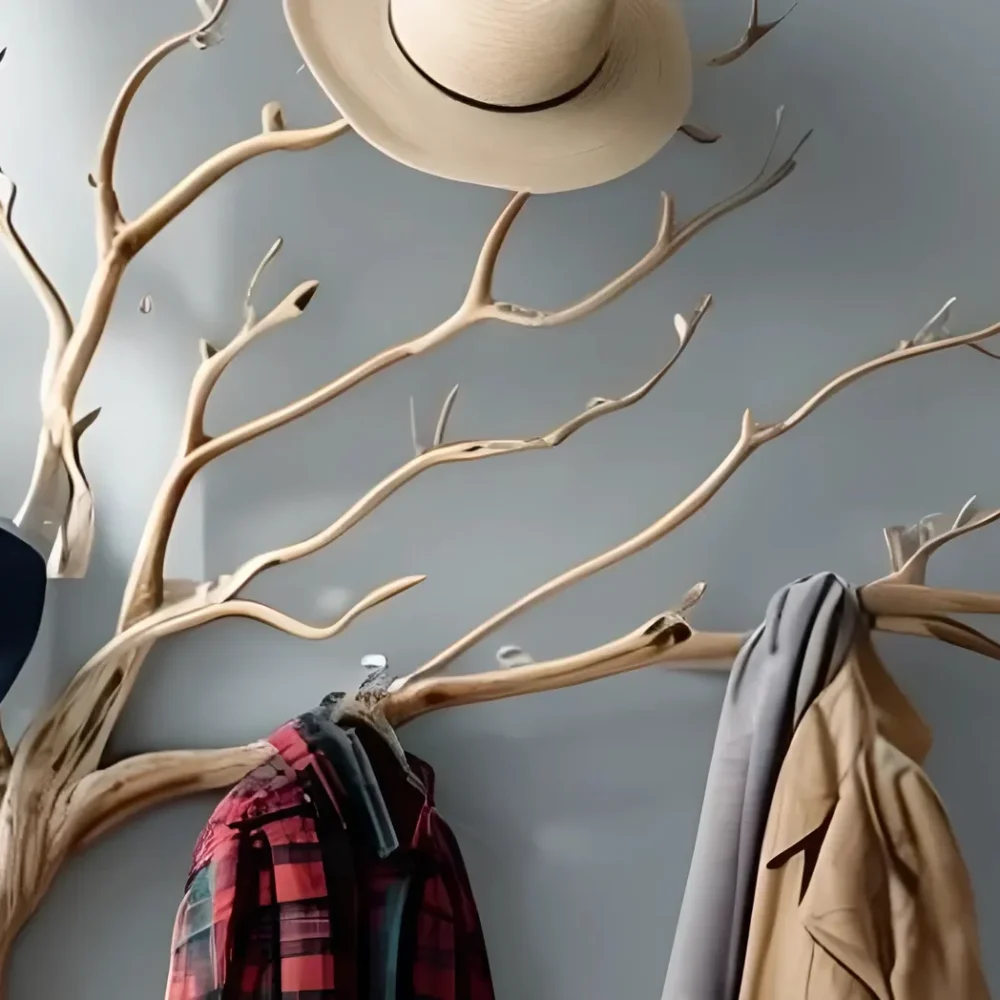 Hanging tree made of solid wood, decorative tree - Image 5