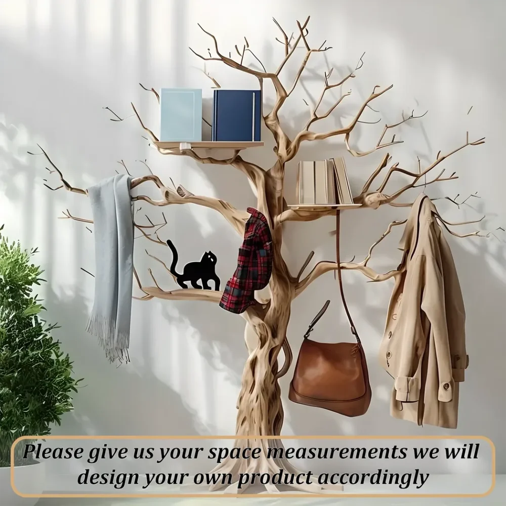 Multi-purpose hanging tree made of solid wood - Image 4