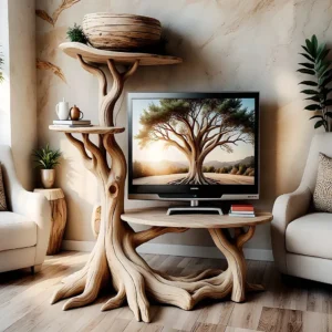 Tree Shaped TV Shelf