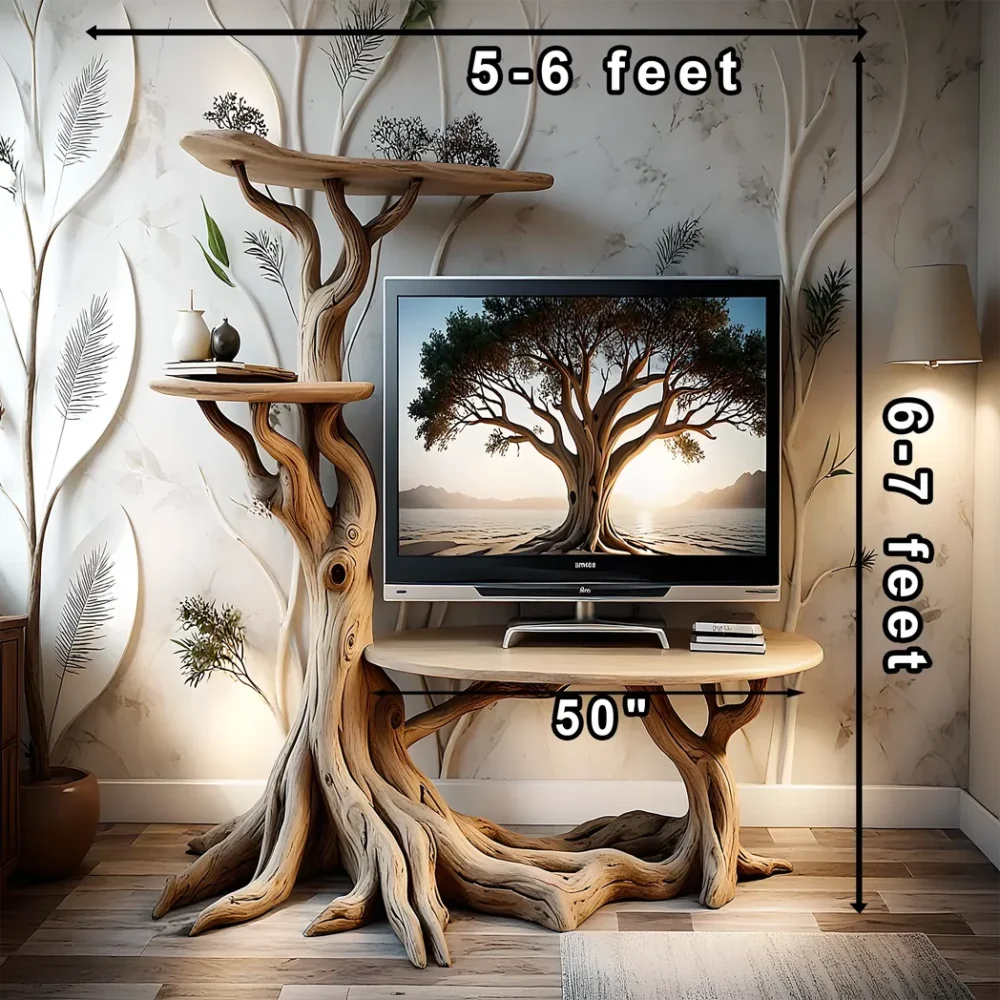 100% handmade tree shaped TV cabinet - Image 2
