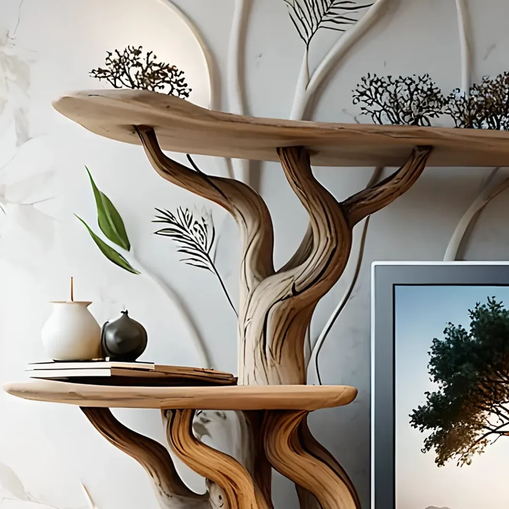 100% handmade tree shaped TV cabinet - Image 3