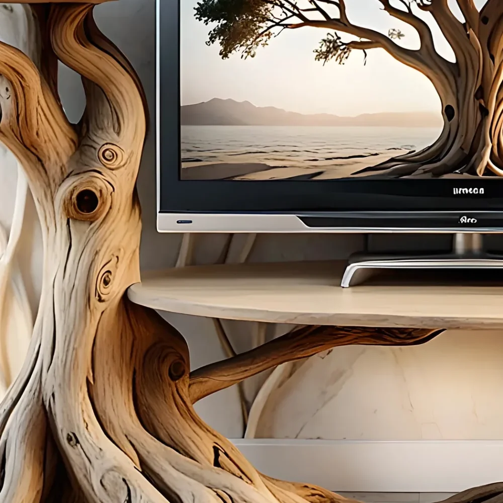 100% handmade tree shaped TV cabinet - Image 5