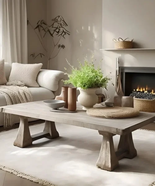 Ash wood coffee table, new generation table