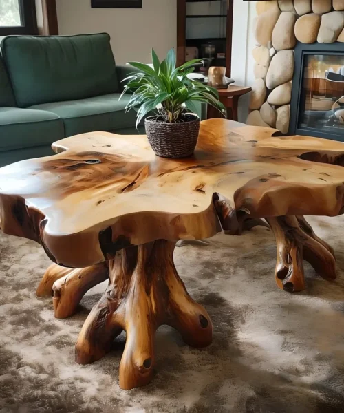 Classic Solid Wood Coffee Table - Timeless Design