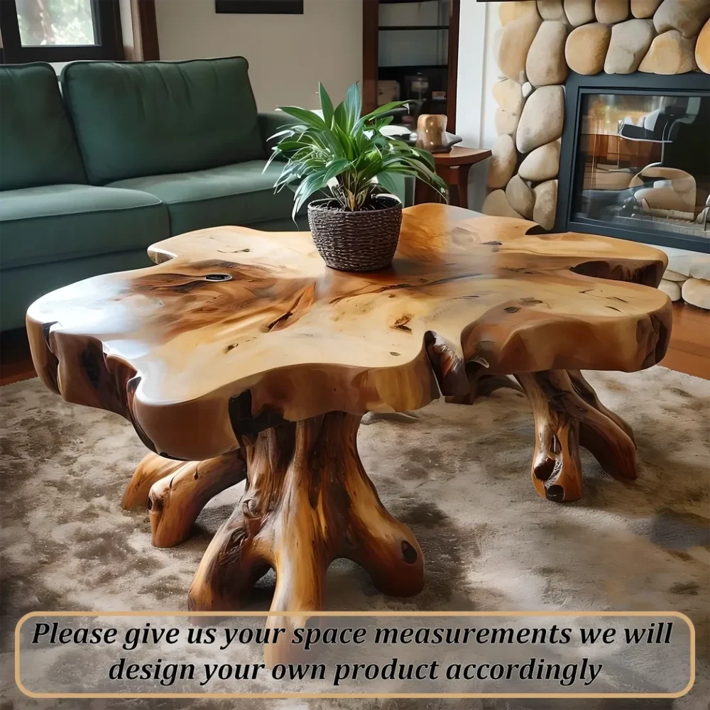 Classic Solid Wood Coffee Table - Timeless Design - Image 4