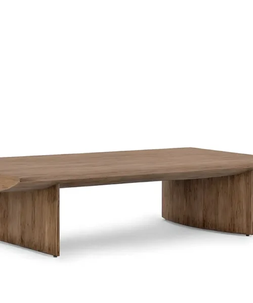 Crescent Coffee Table ? Modern Design with Elegant Curved Shape for Living Room .