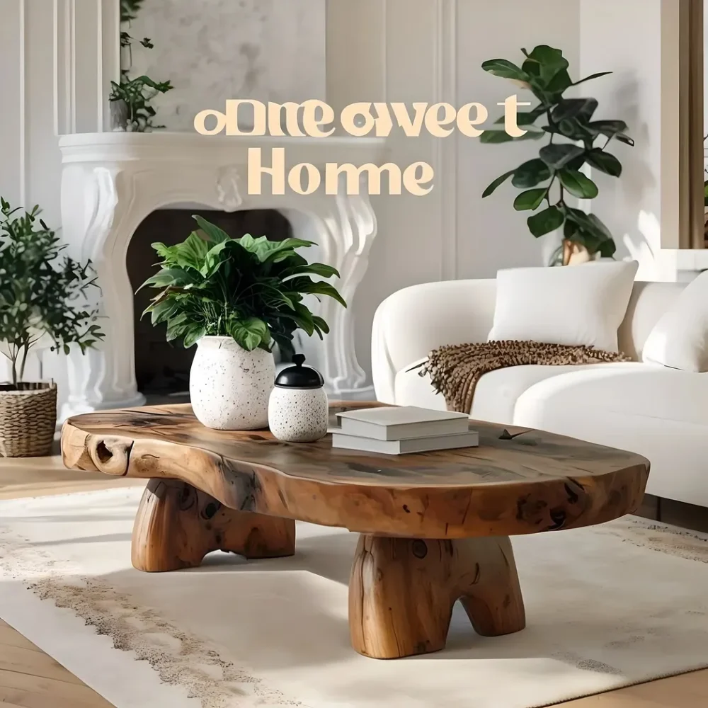 Handcrafted coffee table, modern driftwood coffee table