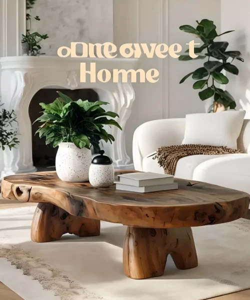 Handcrafted coffee table, modern driftwood coffee table