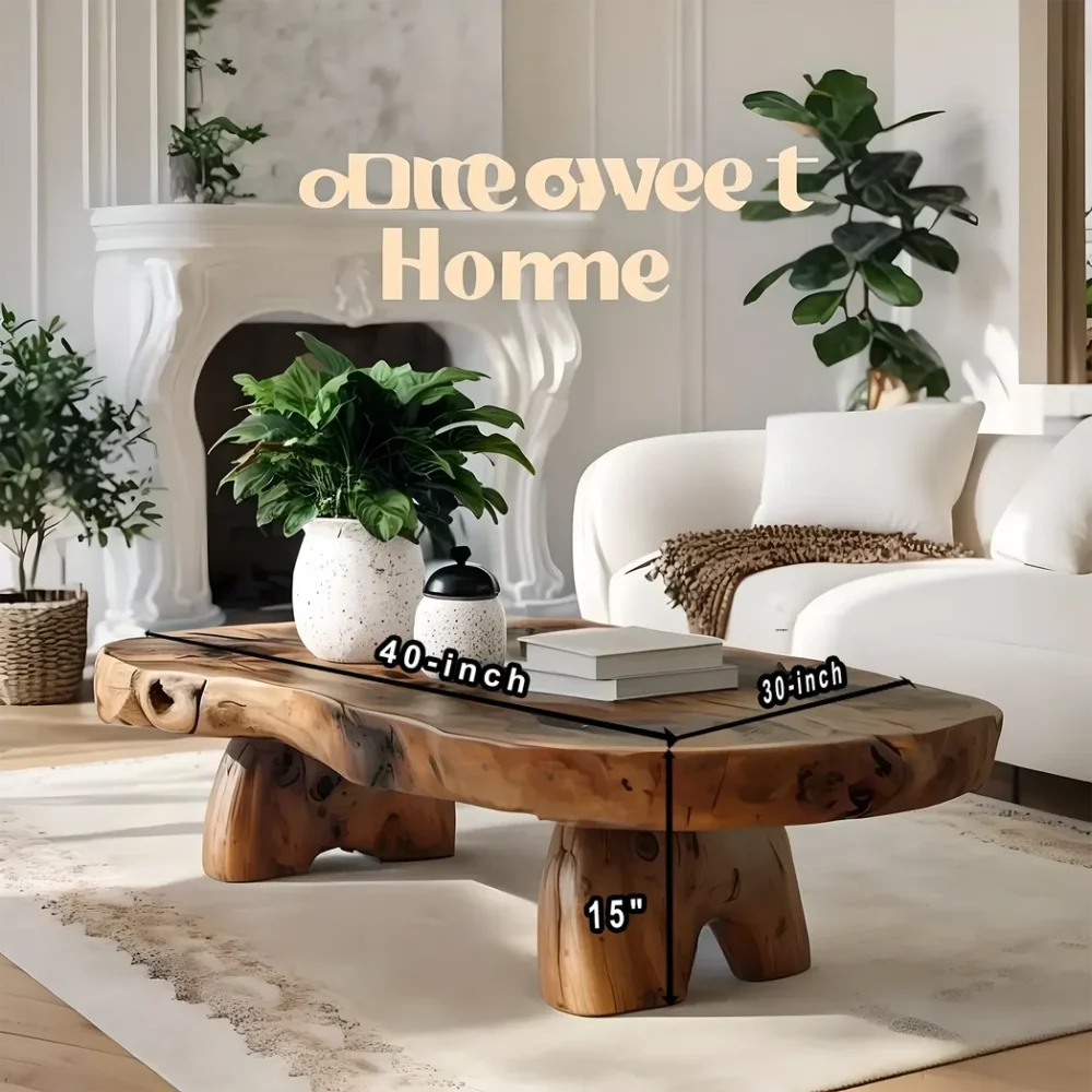 Handcrafted coffee table, modern driftwood coffee table - Image 2