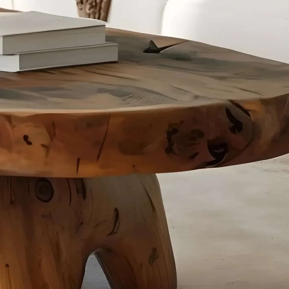 Handcrafted coffee table, modern driftwood coffee table - Image 3