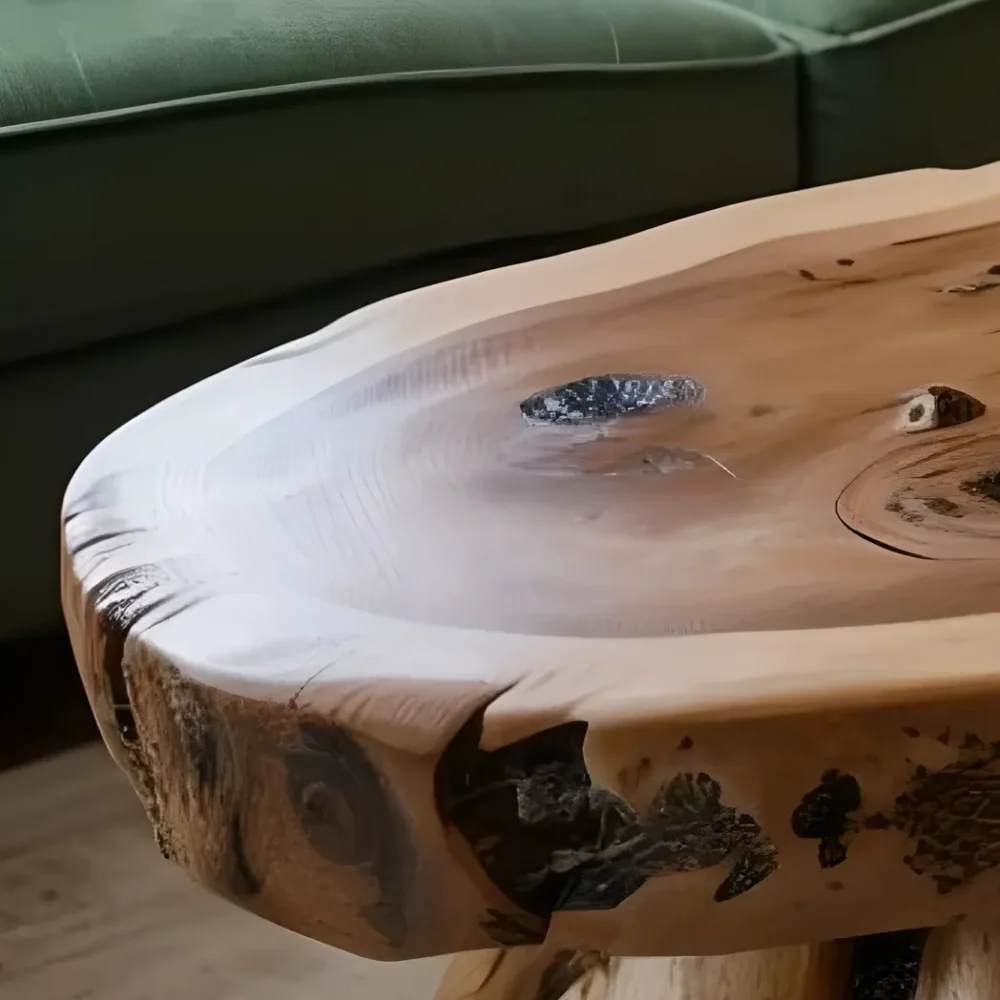 Handmade coffee table, modern driftwood coffee table - Image 3