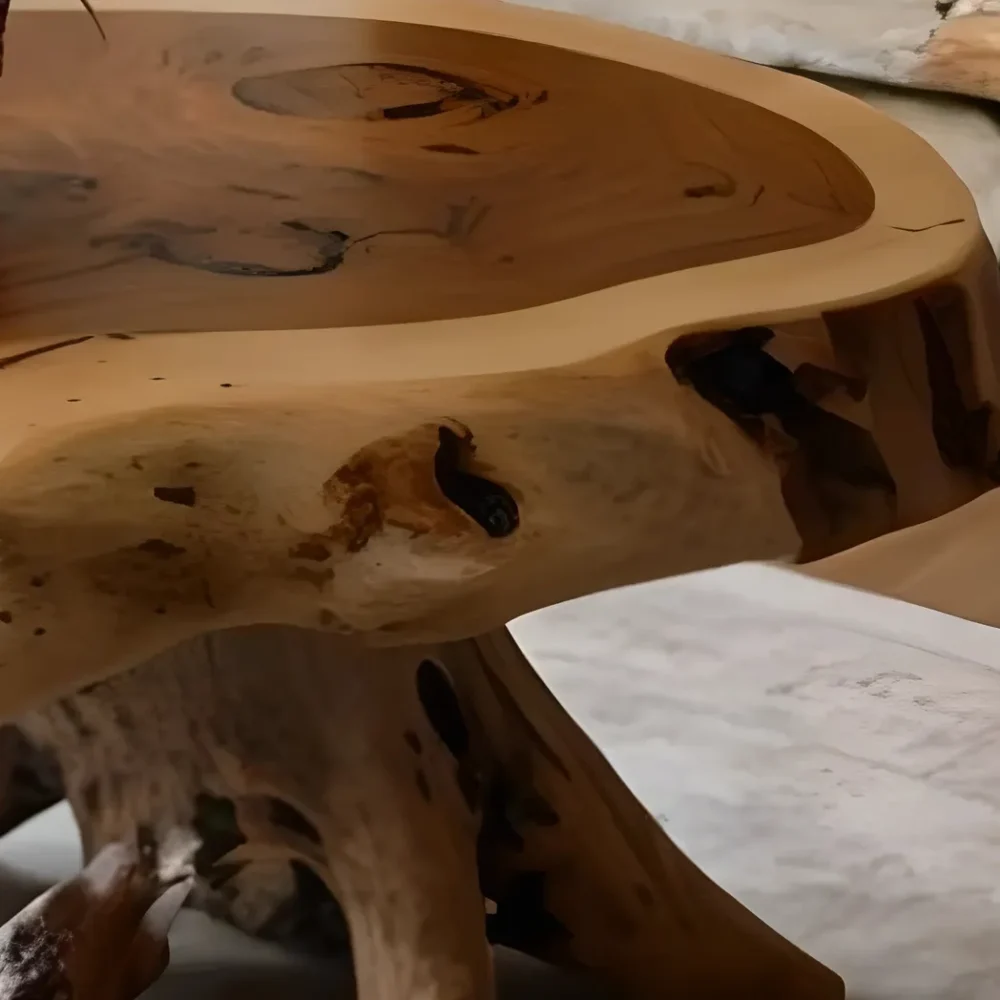 Handmade coffee table, modern driftwood coffee table - Image 5