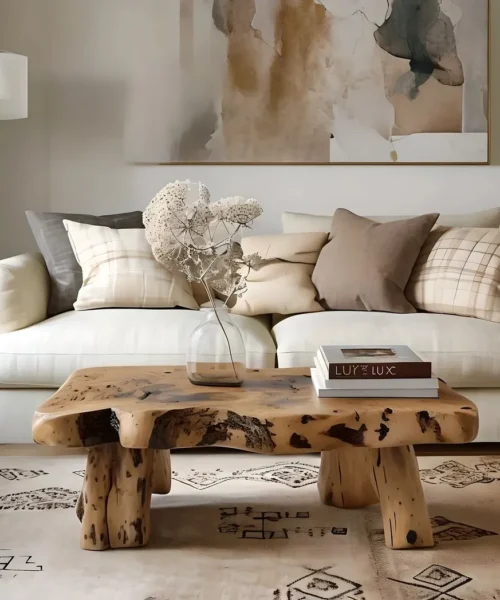 recycled wooden tea table