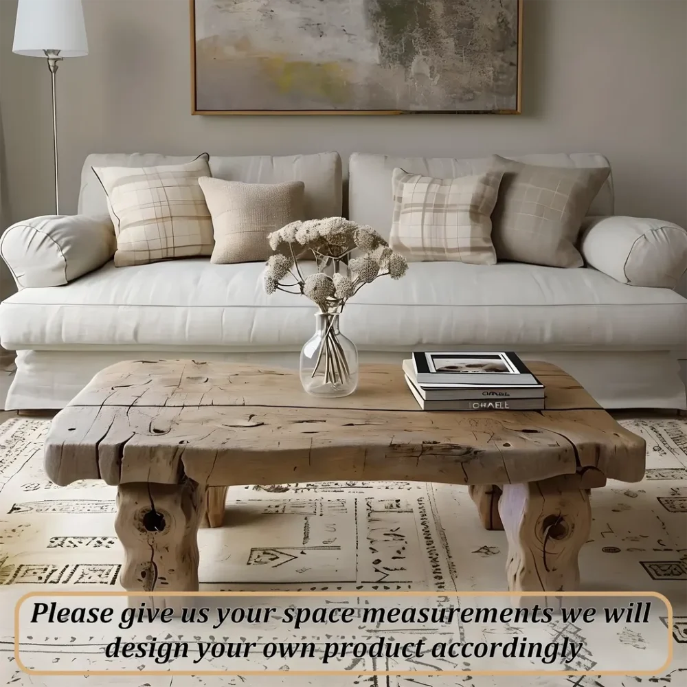 rustic coffee table, driftwood coffee table - Image 4