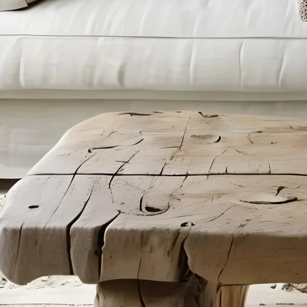 rustic coffee table, driftwood coffee table - Image 5