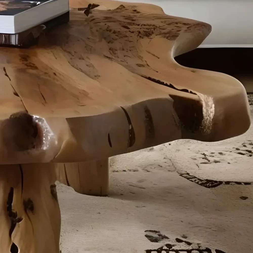 Sofa table with monolithic table top, modern table - Image 3