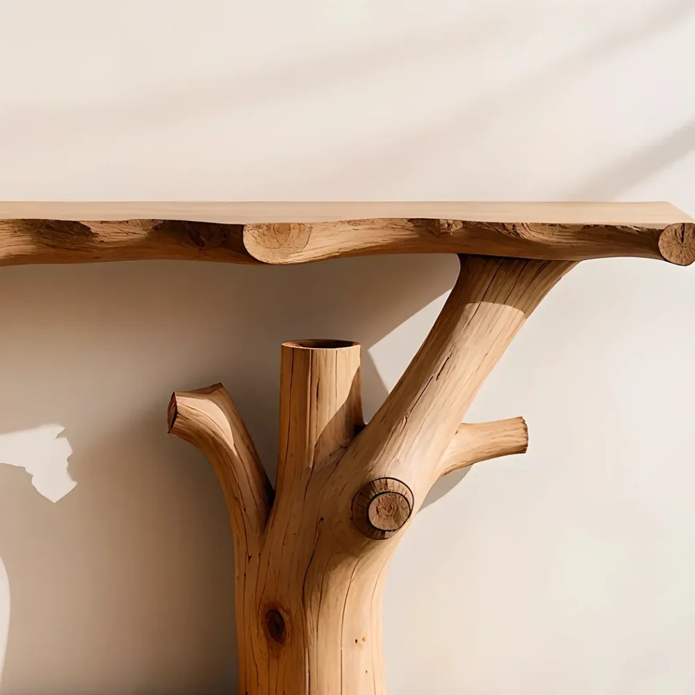 2 tier console table, rustic table, 100% handmade table, entryway table. - Image 5