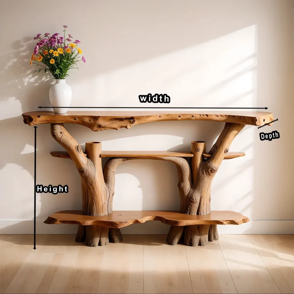 Console table, floating side table, narrow table, home decor table - Image 4
