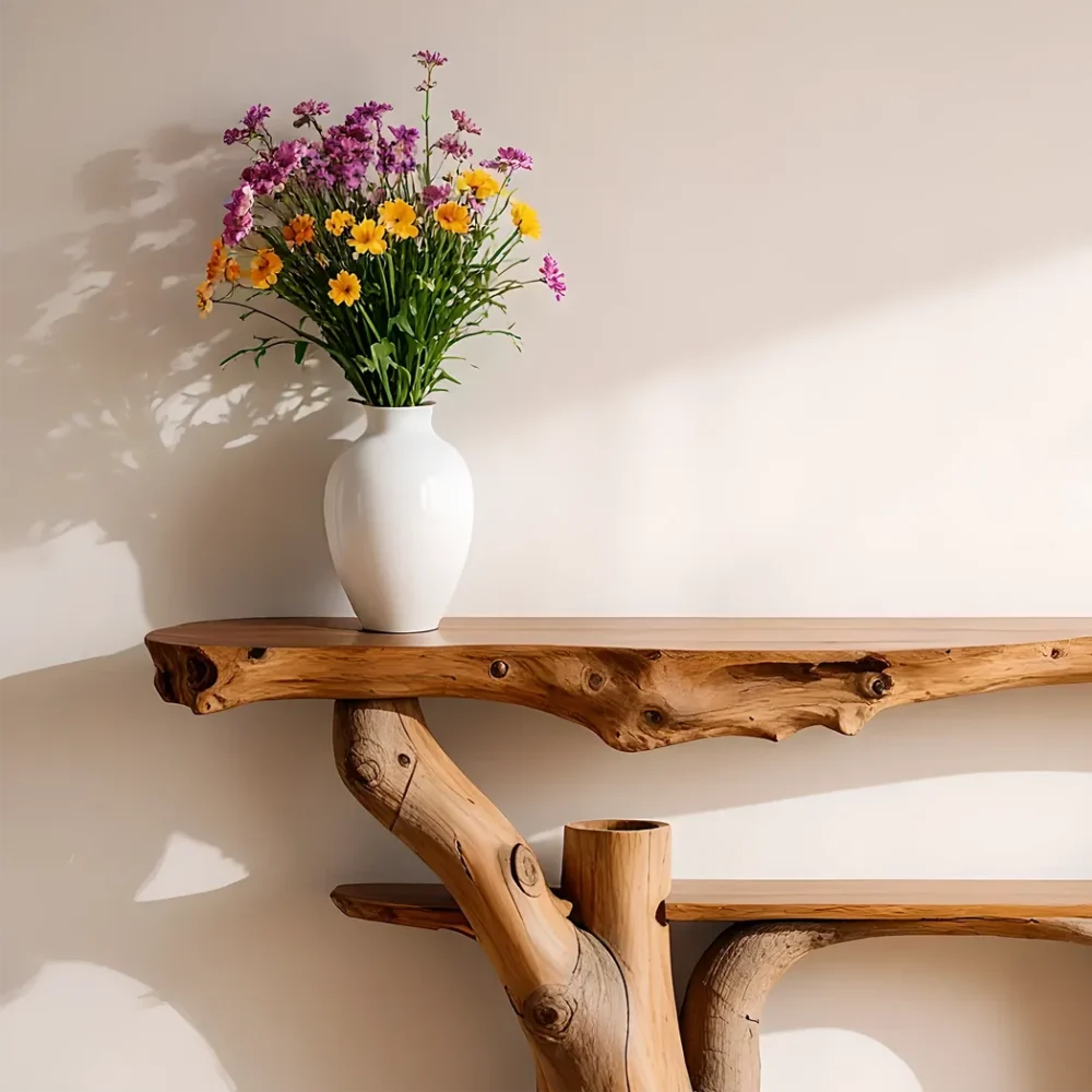 Console table, floating side table, narrow table, home decor table - Image 5