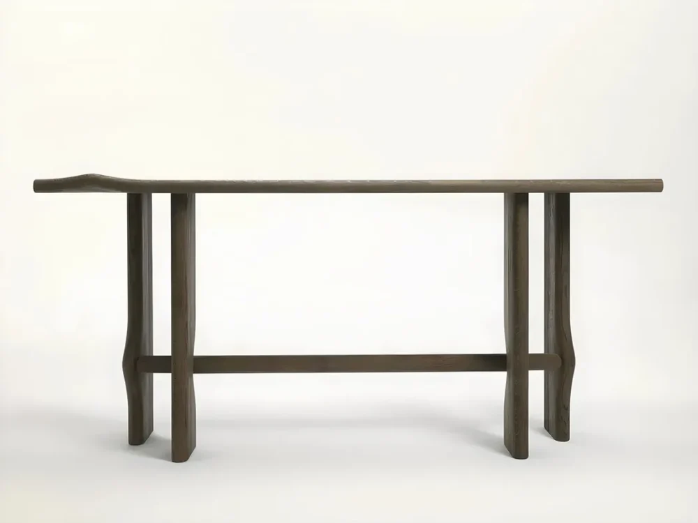 Console table, live edge table, narrow entrance table . - Image 2