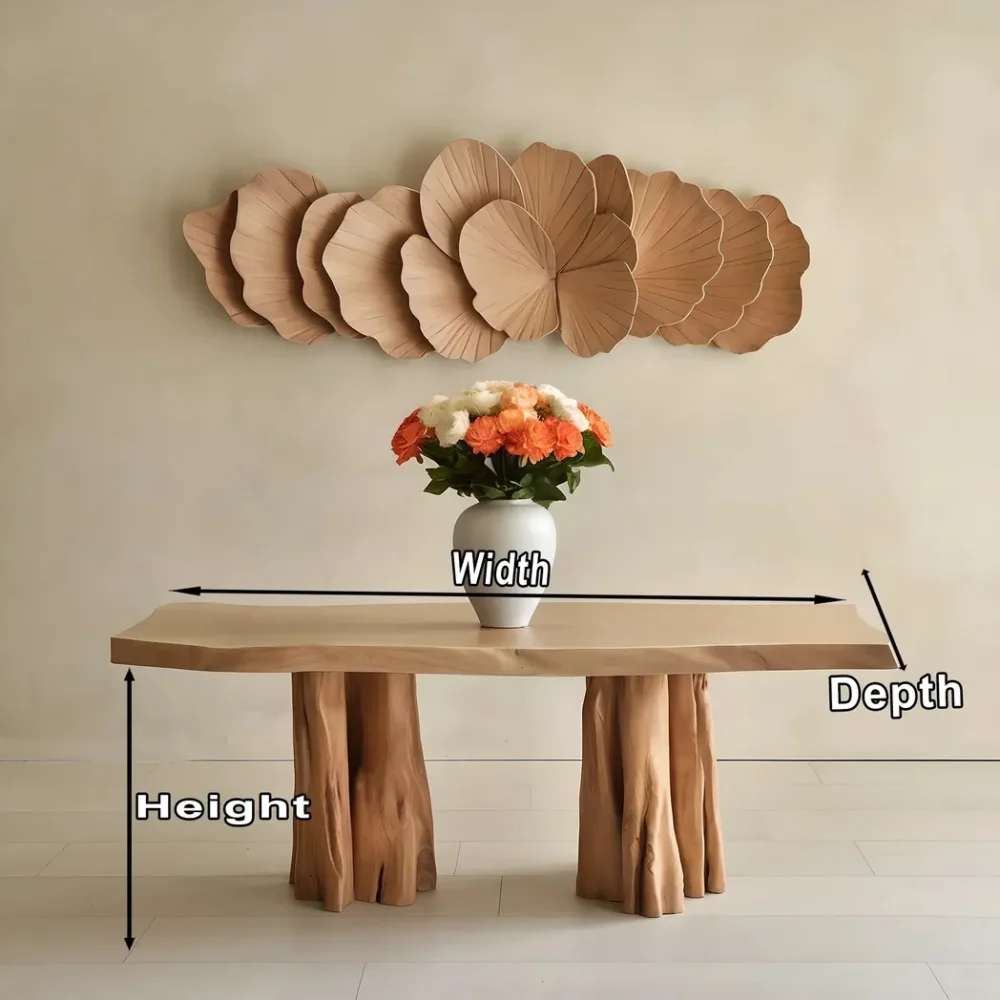 Farmhouse Console Table - Warm Beauty For Living Space - Image 4