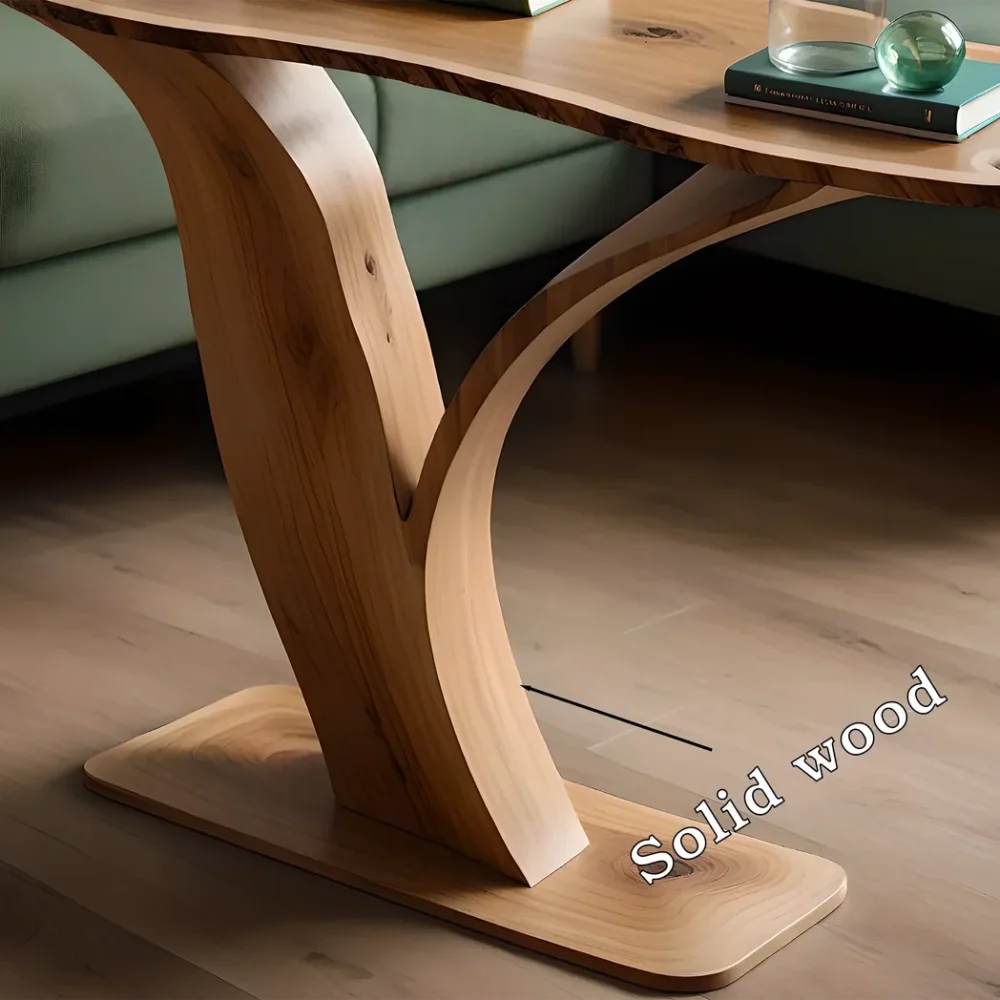 Handmade rustic natural wood console table, farmhouse style console table, living side table, entryway table - Image 5