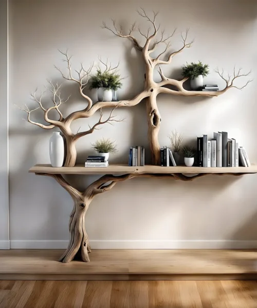 Narrow Console Tables ? Rustic Farmhouse Style Entrance Tables, Living Room Edge Tables, Handcrafted Furniture
