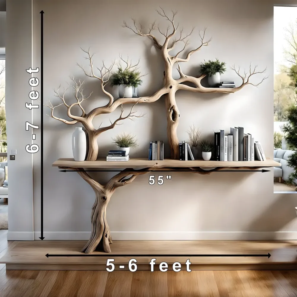 Narrow Console Tables ? Rustic Farmhouse Style Entrance Tables, Living Room Edge Tables, Handcrafted Furniture - Image 4