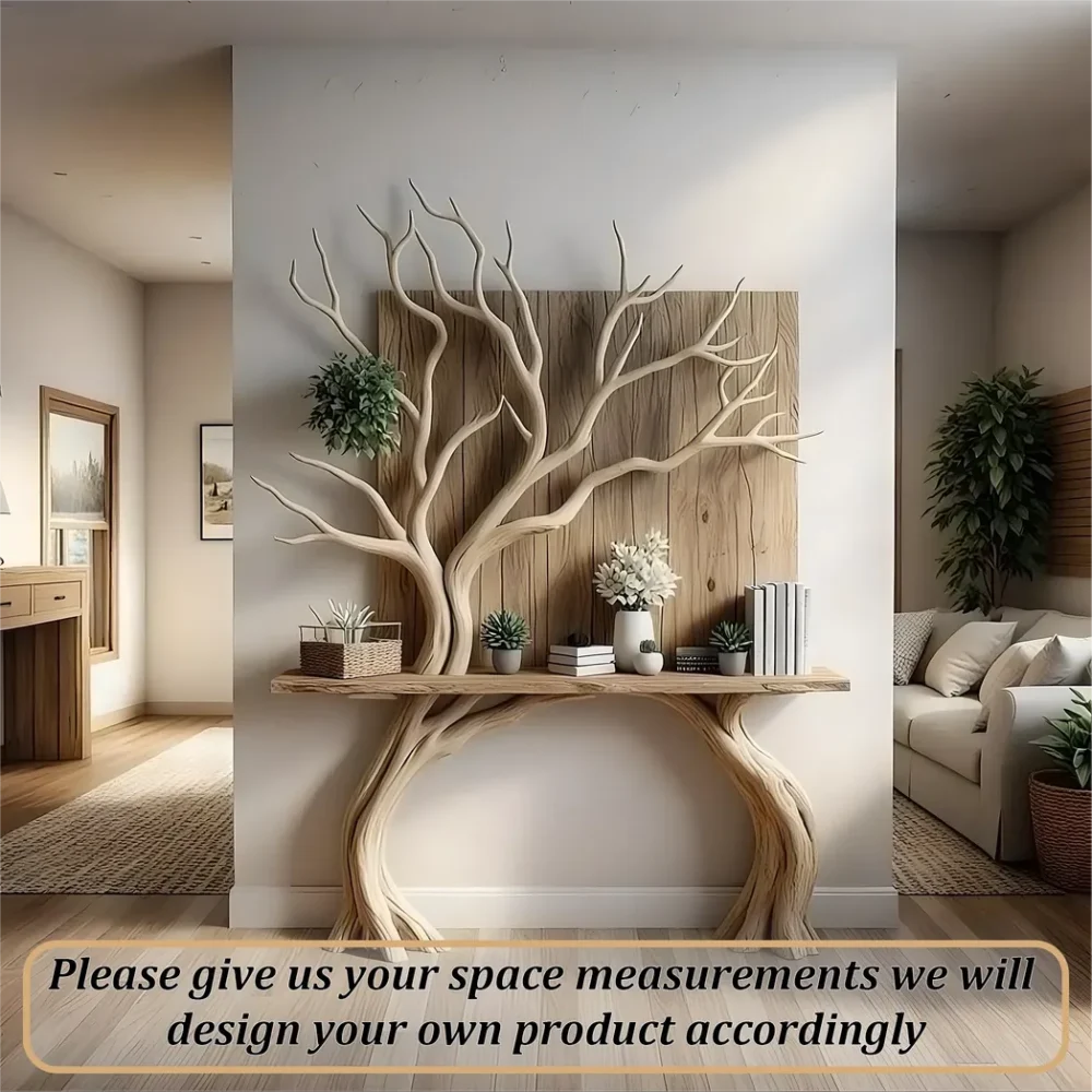 narrow table, decorative table, tree-shaped table - Image 3