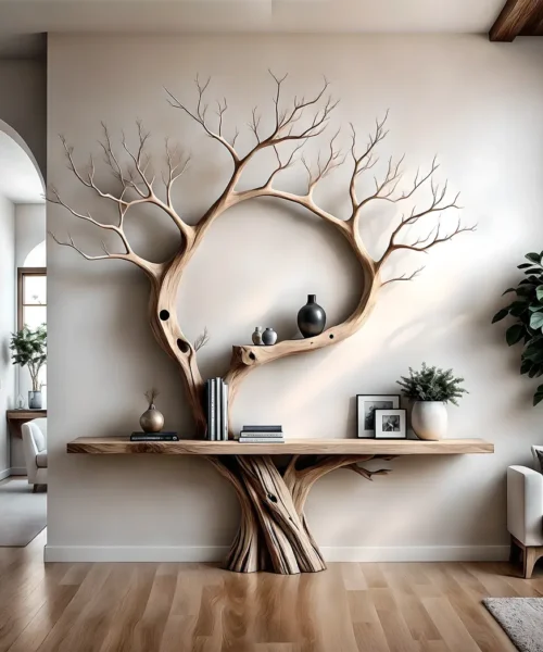 Reading table, children's study table, tree-shaped decorative table