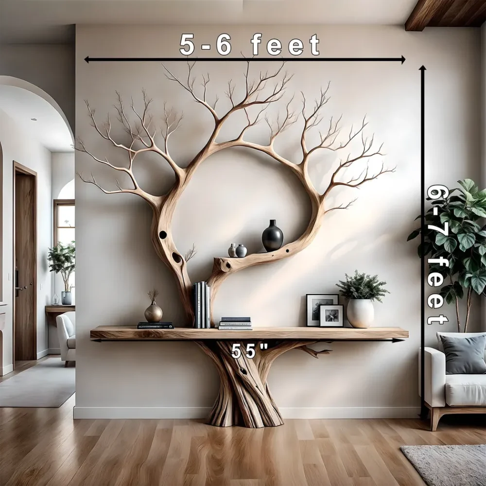 Reading table, children's study table, tree-shaped decorative table - Image 3