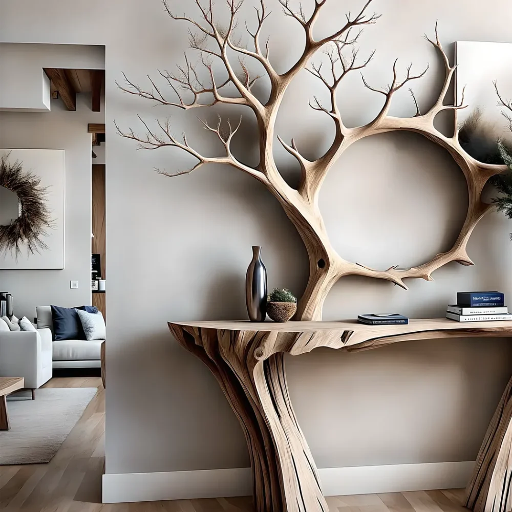 reading table, tree-shaped table, children's study table, souvenir display table - Image 3