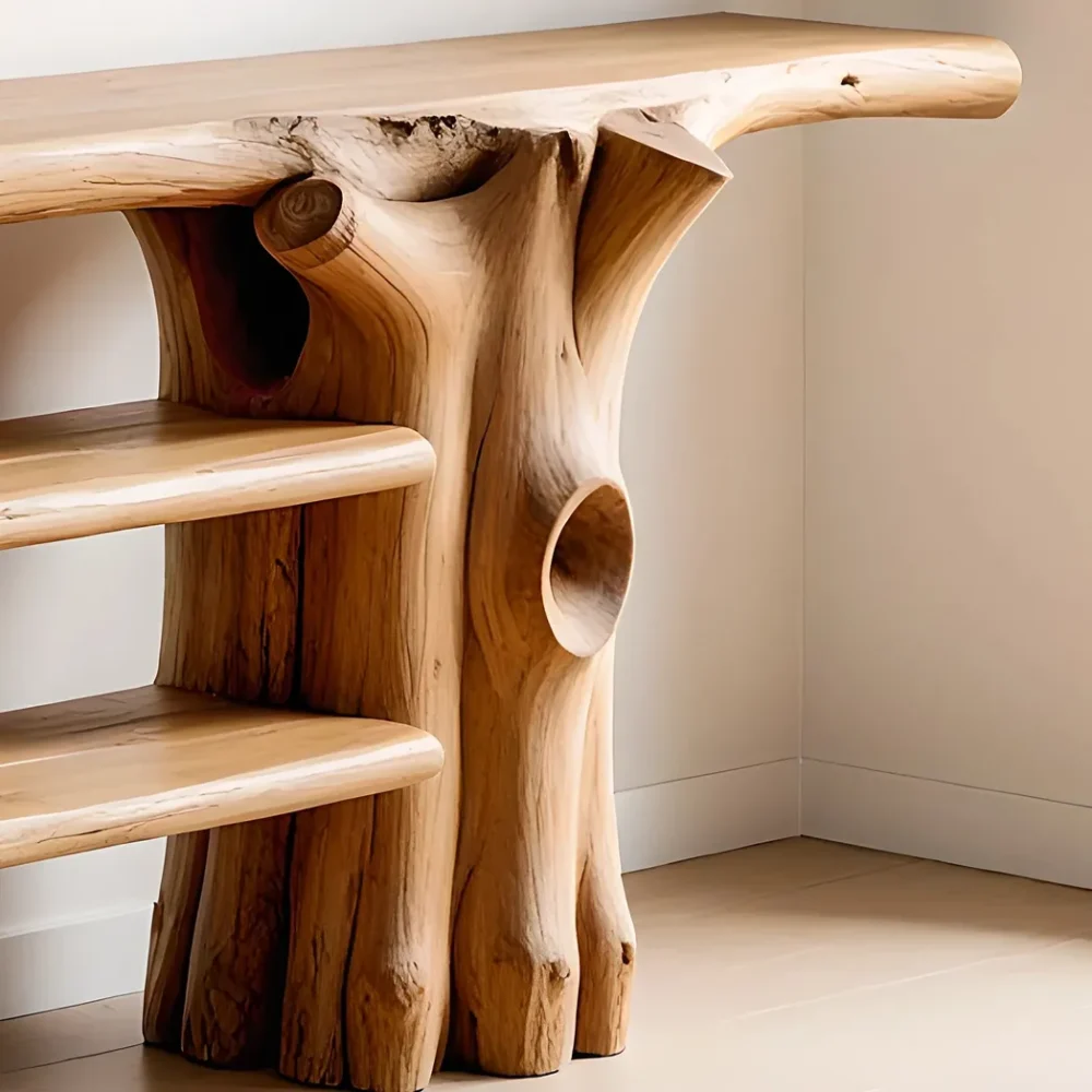 Reclaimed Wood Console Table Narrow, Rustic Farmhouse Console Table Wooden, Entry Way Table Console Furniture, Narrow Entryway Table - Image 5