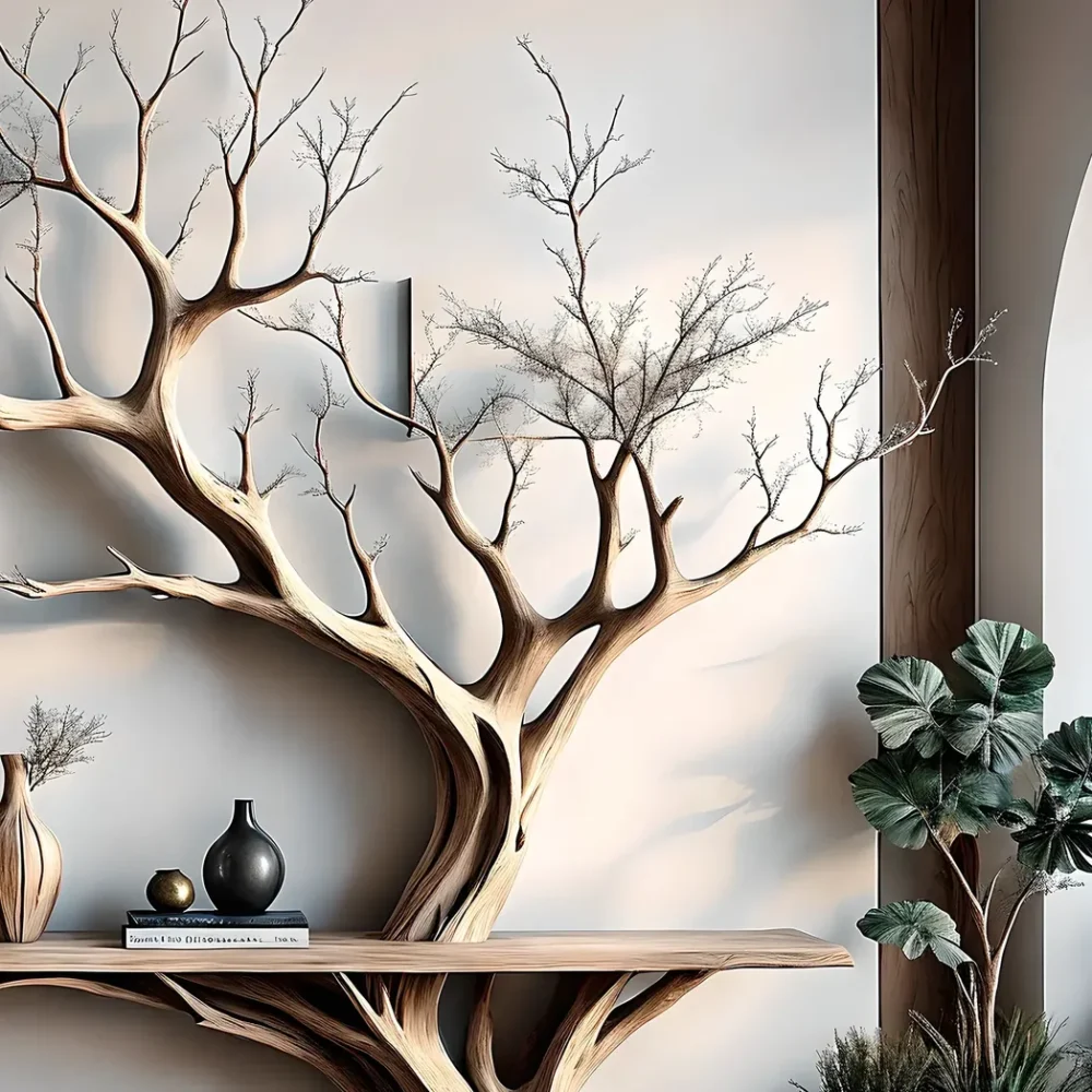 Tree-shaped desk. console table, home decoration table - Image 5