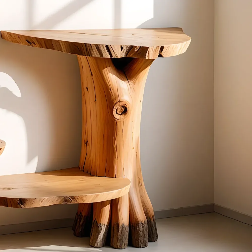 unique console table, natural wood table, driftwood table, living room decoration table - Image 5