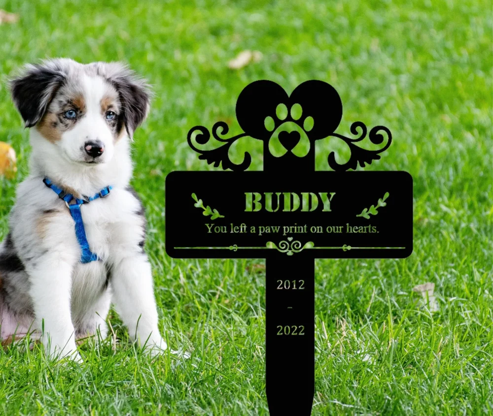 Custom Pet Memorial Stake,Personalized Pomeranian Metal Stake, Garden Sign, Garden Metal Decor, Dog Memorial Gift, Pet Loss Gift - Image 12