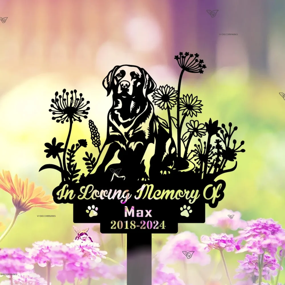 Custom Pet Memorial Stake,Personalized Pomeranian Metal Stake, Garden Sign, Garden Metal Decor, Dog Memorial Gift, Pet Loss Gift - Image 4