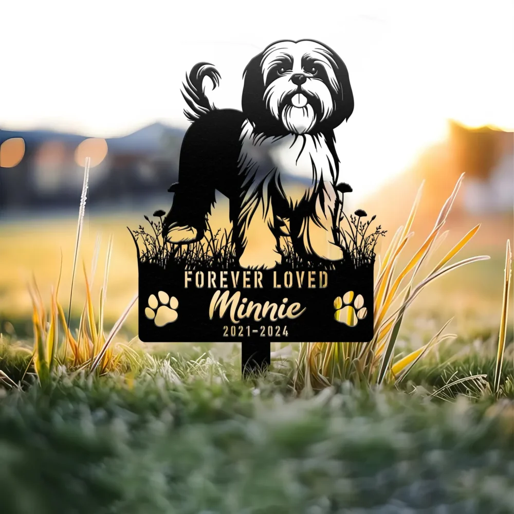 Custom Pet Memorial Stake,Personalized Pomeranian Metal Stake, Garden Sign, Garden Metal Decor, Dog Memorial Gift, Pet Loss Gift - Image 7
