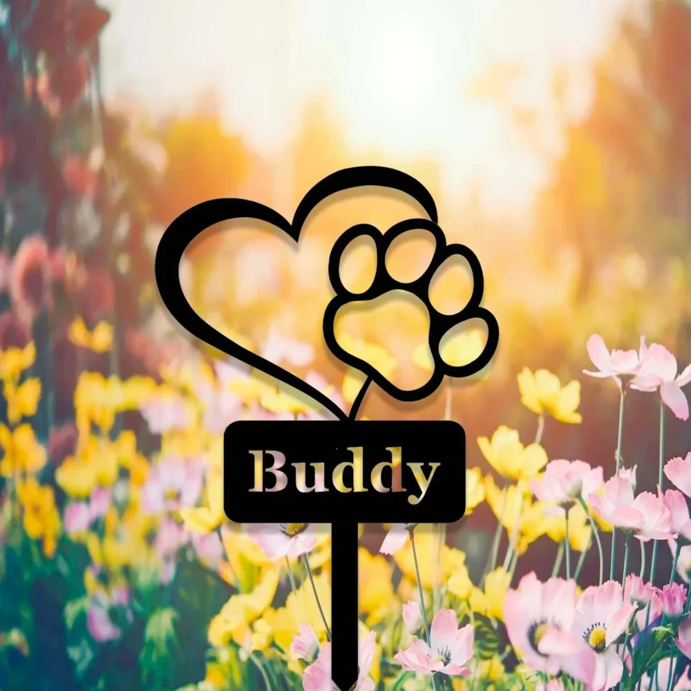 Custom Pet Memorial Stake,Personalized Pomeranian Metal Stake, Garden Sign, Garden Metal Decor, Dog Memorial Gift, Pet Loss Gift - Image 8