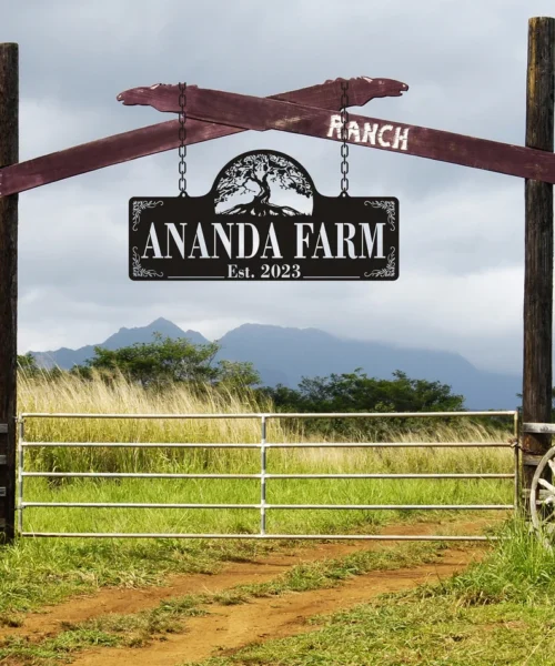 Entryway Sign, Metal farm signs, Custom Farm Signs, Ranch Signs, Personalized Ranch Signs, Outdoor entryway signs, Custom Ranch Sign