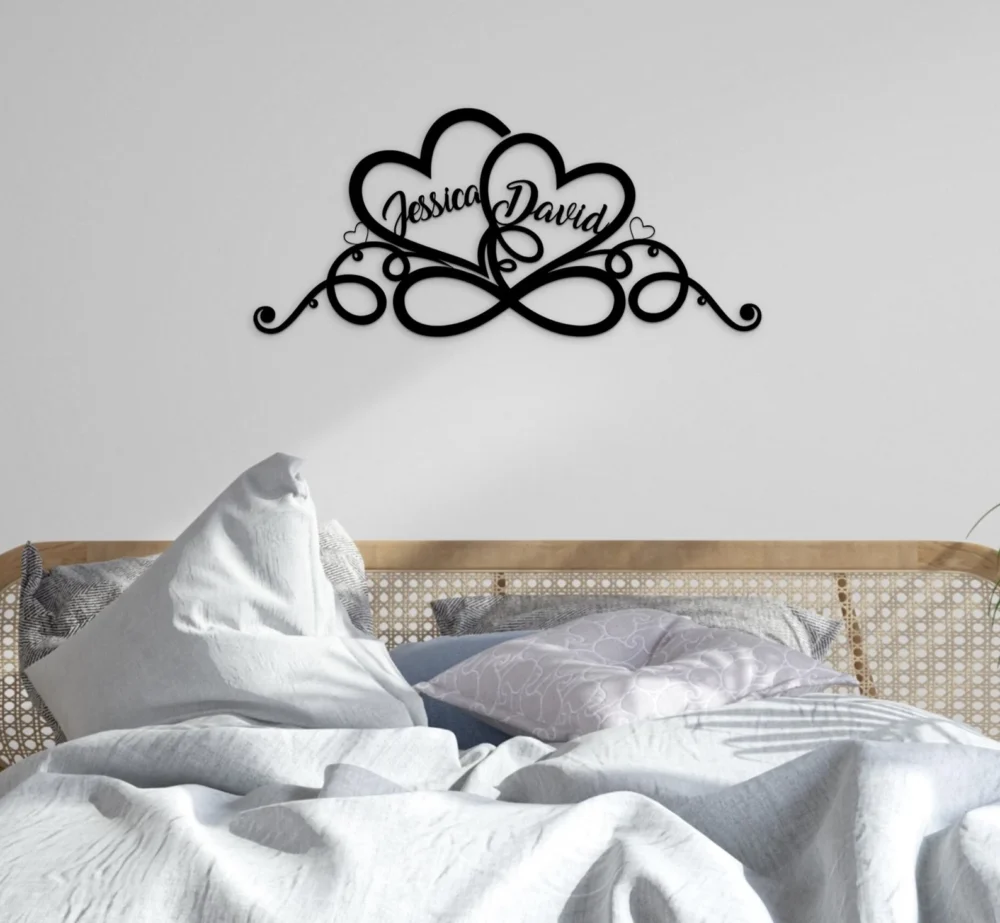Metal Customized Love Sign,Personalized Infinity Heart Metal Sign,Weddings,Anniversary,Home Decoration Metal Wall Art,Valentines Day,Gifts - Image 7